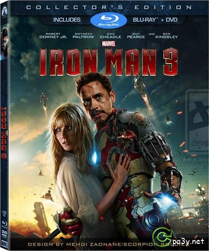 Железный человек 3 / Iron Man 3 (2013) Blu-Ray 1080p от BLUEBIRD | Лицензия 